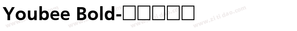 Youbee Bold字体转换